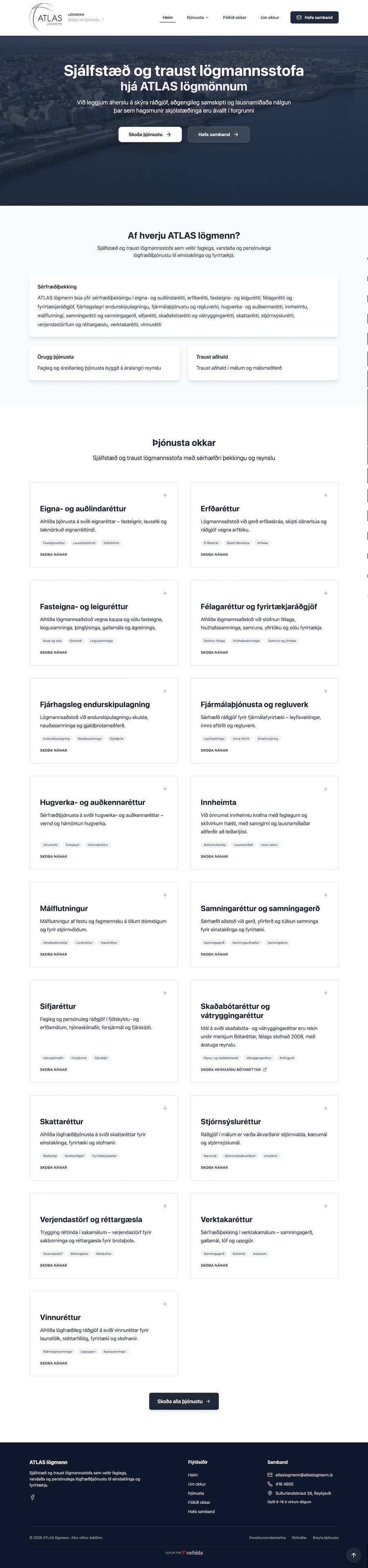 Vefur ATLAS lögmenn